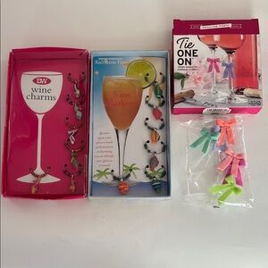 Colorful Wine Charms Set - Assorted Colors